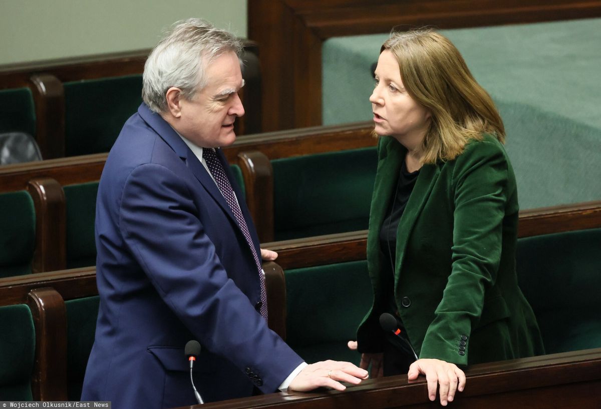 Minister Piotr Gliński i posłanka PiS Joanna Lichocka