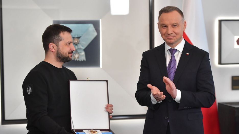Wołodymyr Zełenski ze specjalnym oznaczeniem