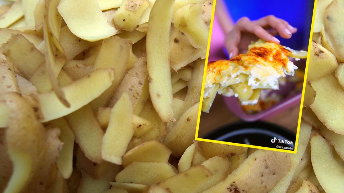 Przepis na obiad z obierków po ziemniakach 