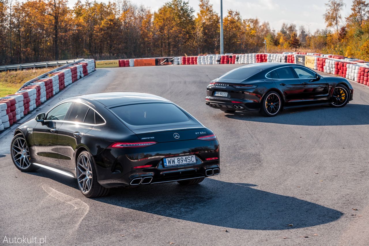 Porównanie: Mercedes-AMG GT 4-door Coupé 63 S kontra Porsche Panamera Turbo S na Torze Modlin – królowie toru, królowie życia