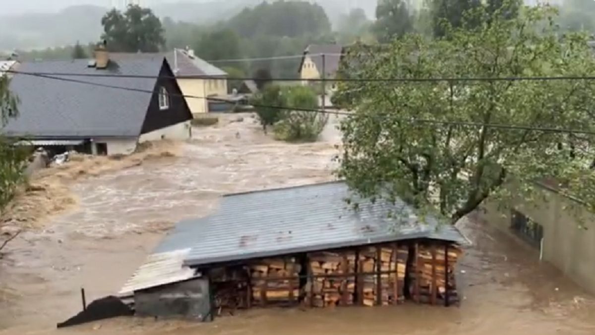 W miejscowości Lipove Lazne w czasie ubiegłorocznej powodzi woda