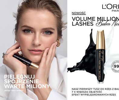 VOLUME MILLION LASHES BALM NOIR & BRILLIANT SIGNATURE PLUMP-IN-GLOSS OD L'OREAL PARIS CZYLI…IDEALNY DUET DO ZADAŃ SPECJALNYCH