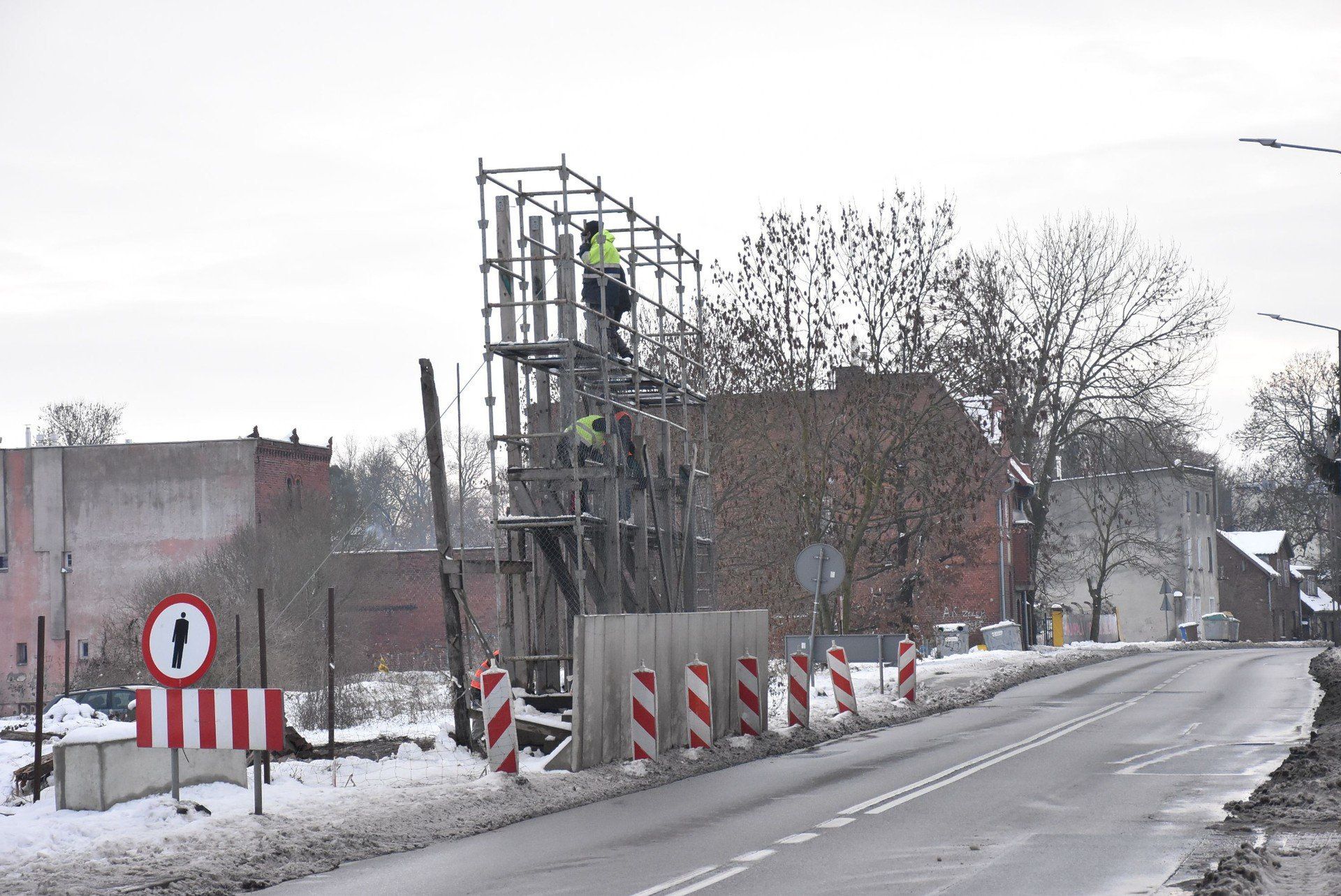 Rozbiórka przy ul. Armii Krajowej w Malborku