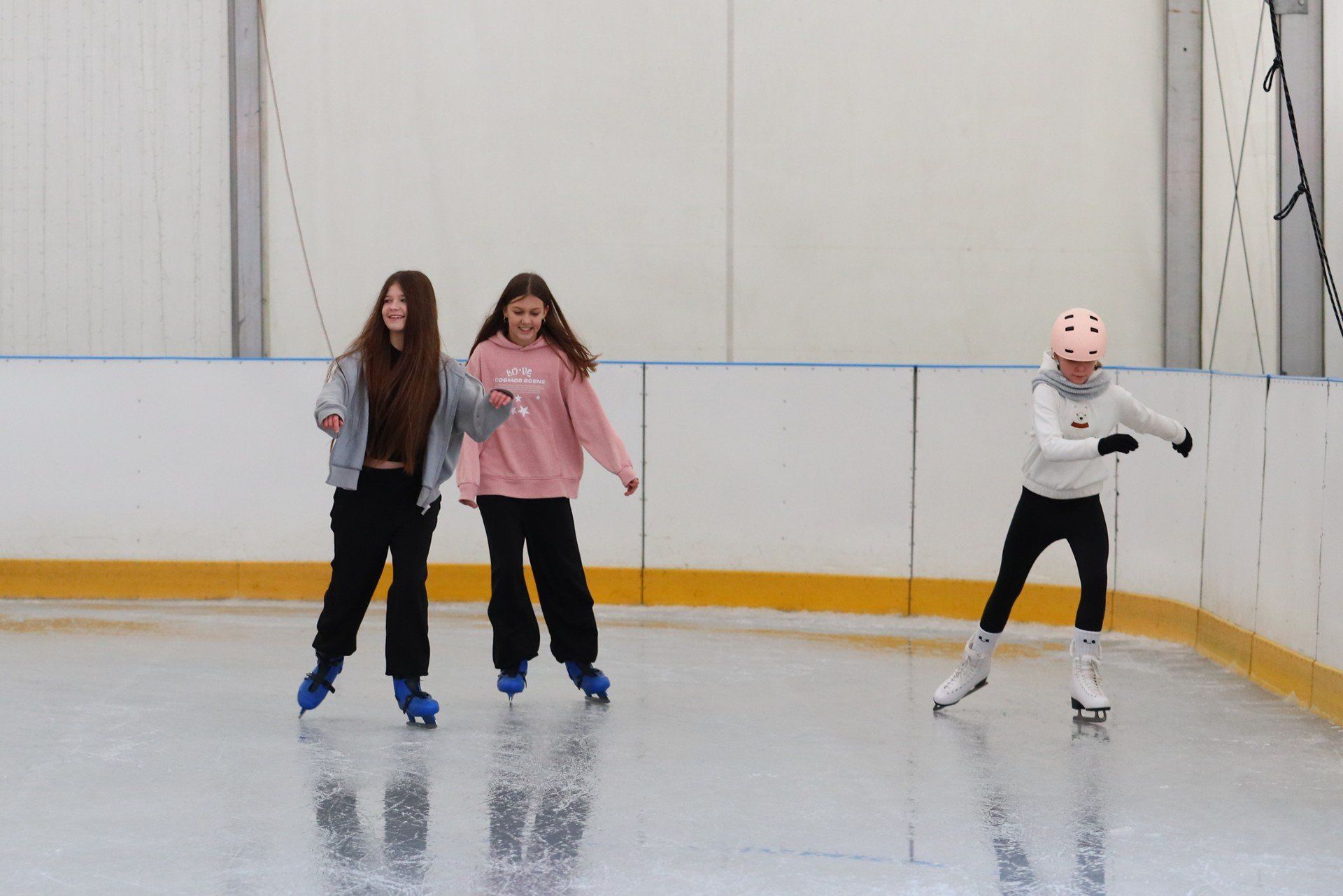 Wielu uczestnikom jazda na łyżwach przyniosła mnóstwo radości