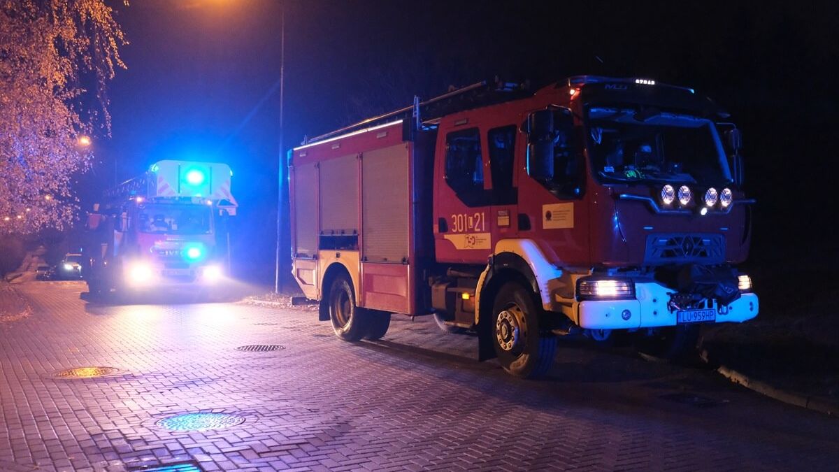 Straż pożarna interweniująca do pożaru