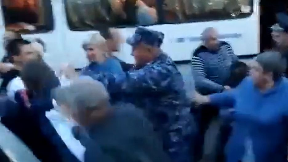 Rosyjscy rezerwiści ze wsi Bolszerecze nie chcą jechać na fron.