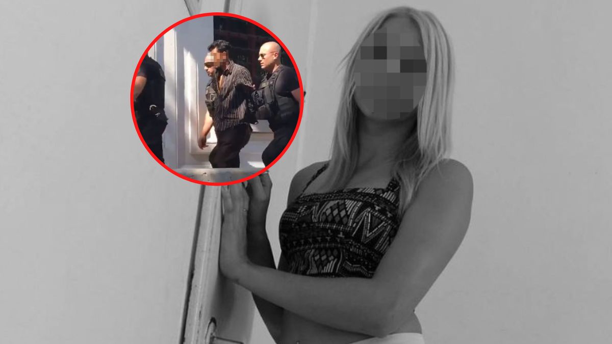 27-letnia Anastazja i 32-letni podejrzany w eskorcie policji