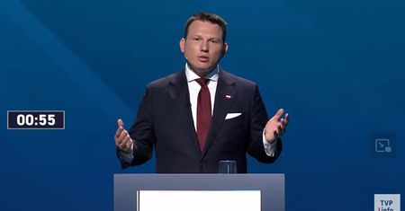 Debata prezydencka w TVP: Mentzen oburzony odpowiedzią Trzaskowskiego. Chodzi o ochronę zdrowia