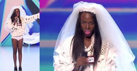 Mężczyzna jako panna młoda w "X Factor"!