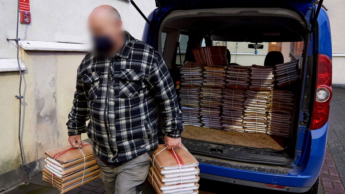 Akta sprawy Amber Gold, które trafiły do Sądu Apelacyjnego w Gdańsku.