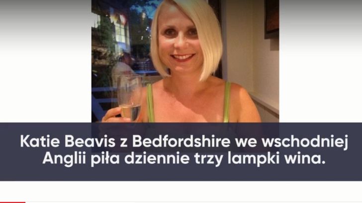 Kobieta zrezygnowała z picia alkoholu