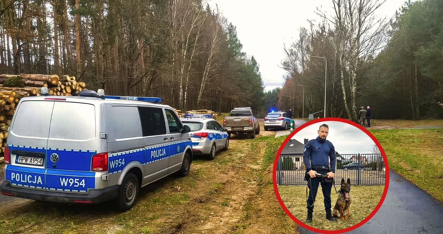 Dramatyczna akcja pod Wałczem: policyjny pies odnalazł zaginionego mężczyznę
