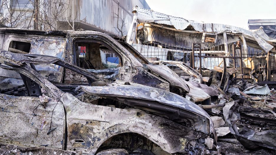 zniszczenia po ataku rakietowym w Odessie
Odessa, Ukraina, 21.03.2025. Zniszczenia po rosyjskim ataku rakietowym w Odessie, 21 bm. Uszkodzonie zosta�o centrum handlowe, stacja benzynowa, budynki mieszkalne i sklepy. Trwa inwazja Rosji na Ukrain�. (aldg) PAP/Alena Solomonova
Alena Solomonova
atak, inwazja, odessie, rakietowy, shahid, Ukraina, wojna, zbrojny, zniszczenia