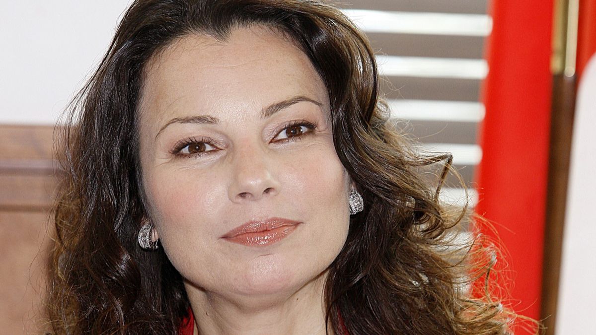 Fran Drescher podczas wizyty w Polsce w 2008 r.