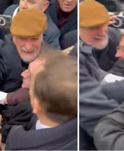 Awantura przed Sejmem. Szarpanie, przepychanki, a na czele Macierewicz