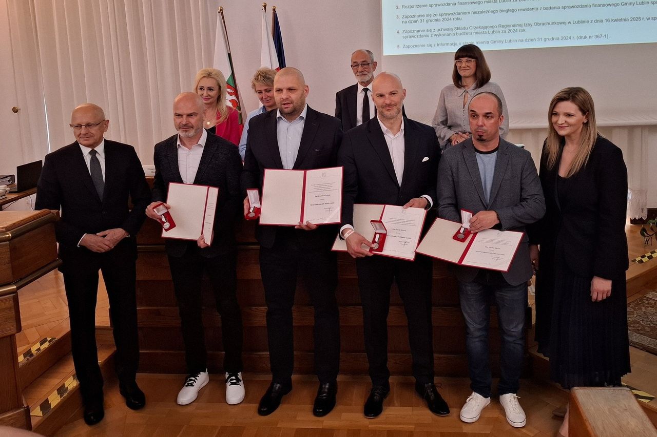 Trener sezonu, Wojciech Kamiński, odznaczony medalem „Zasłużony dla Miasta Lublin”