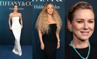 Gwiazdy błyszczą na imprezie Tiffany: posągowa Rosie Huntington-Whiteley, Mariah Carey z burzą loków, pozbawiona botoksu Naomi Watts... (ZDJĘCIA)