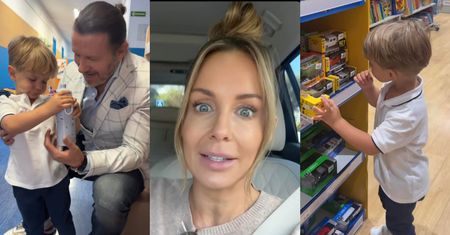 Henio WRÓCIŁ z przedszkola. Małgorzata Rozenek relacjonuje: prezent "za dzielność", drzemka w aucie i wspominki (ZDJĘCIA)