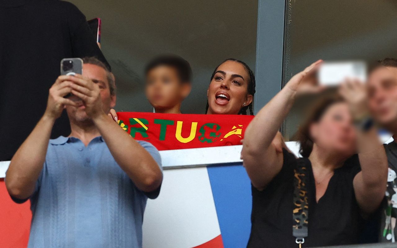 Georgina Rodriguez at the Portugal vs. Georgia match