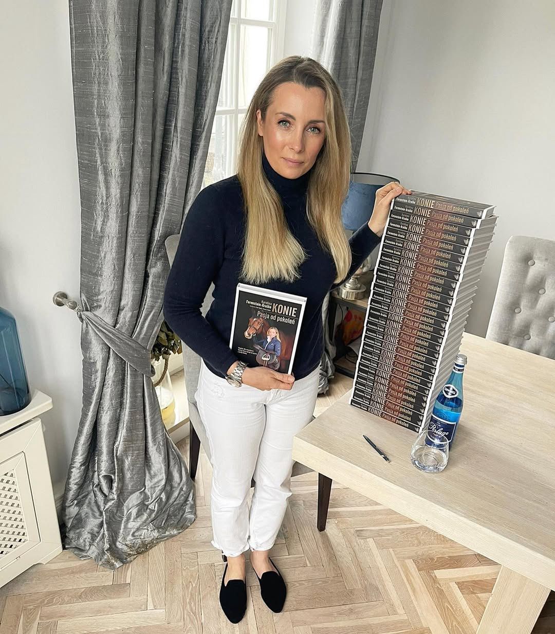 Piotr Kraśko z żoną, wnętrze mieszkania