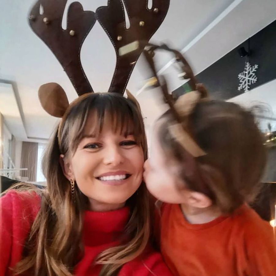 Anna Lewandowska z córką