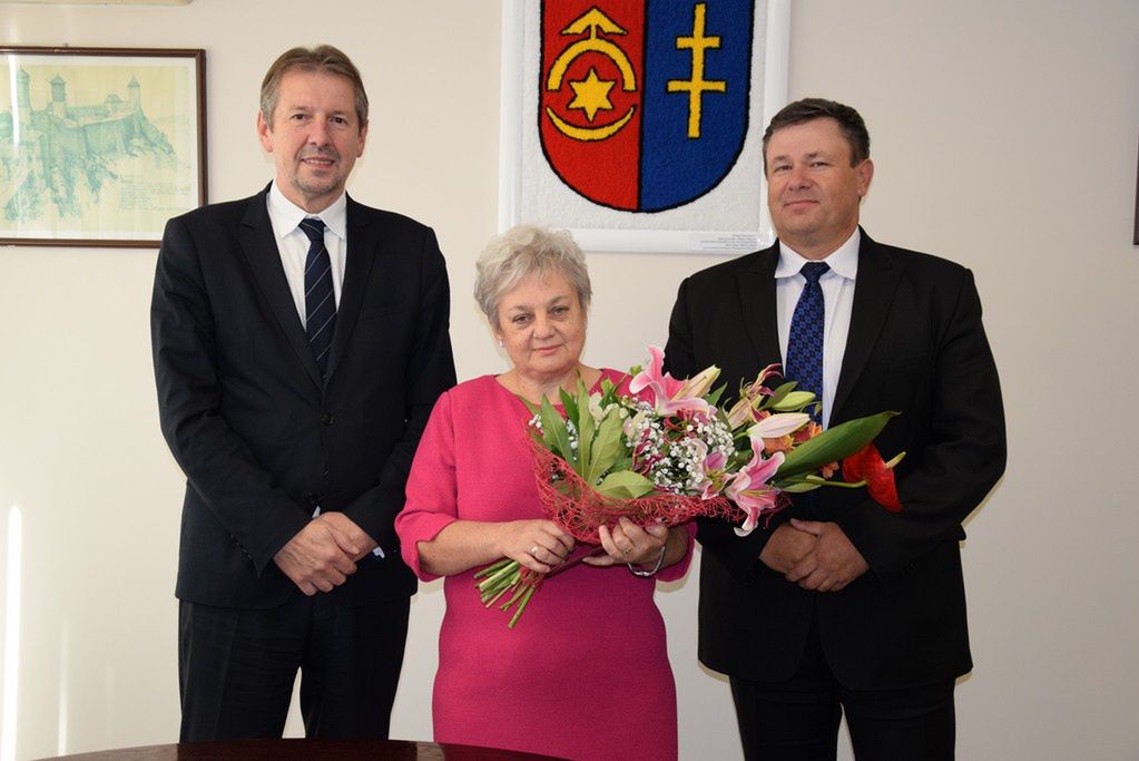 Podziękowania za wieloletnią pracę dla Naczelnik Wydziału Komunikacji