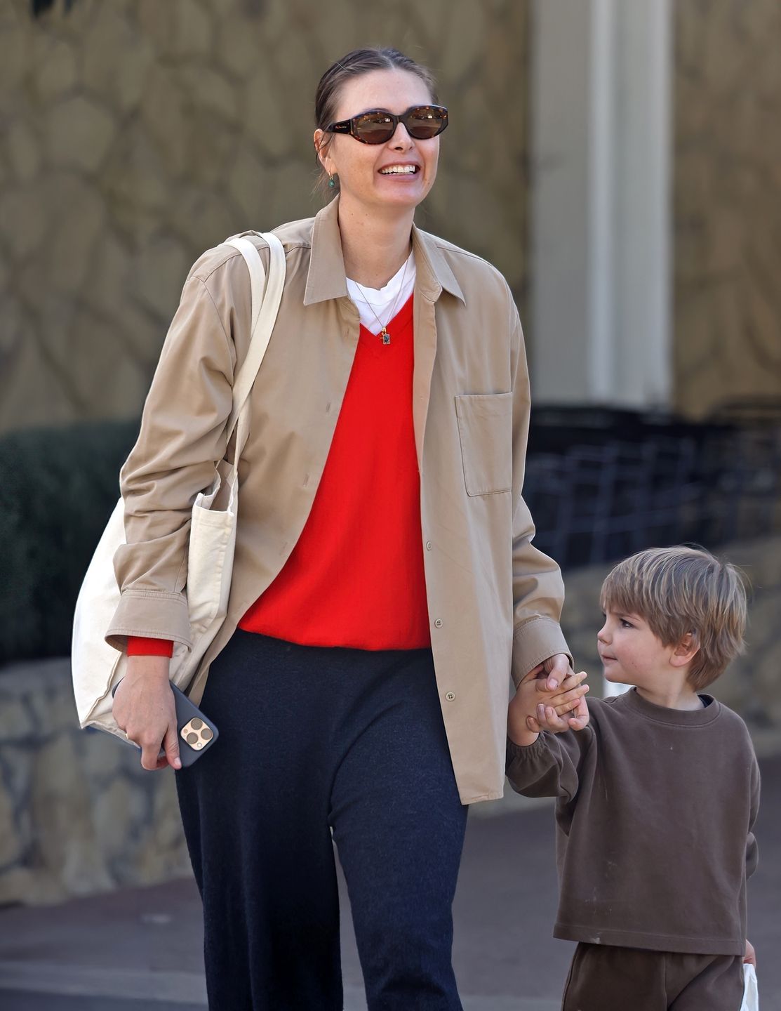 Maria Sharapova z synem na zakupach w Montecito, styczeń 2026