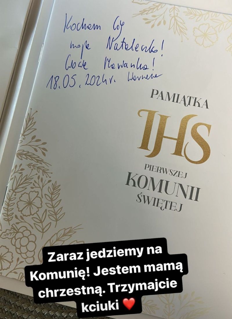 Marianna Schreiber na komunii