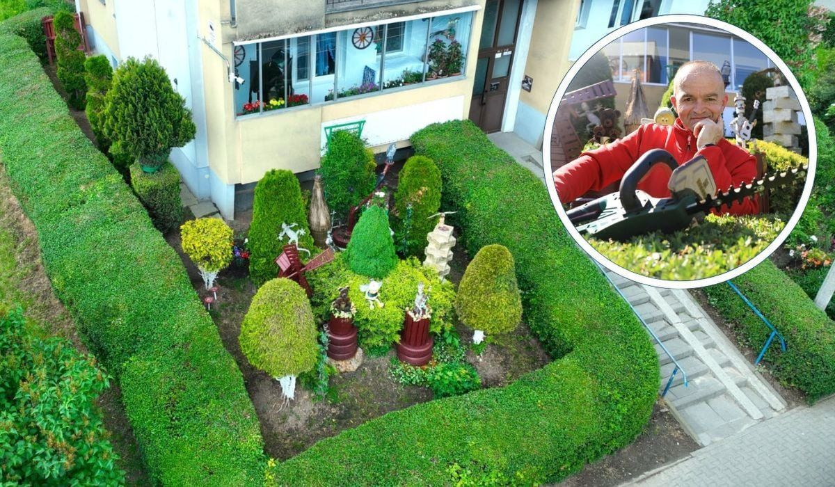 Ogródek pana Pawła robi wrażenie na mieszkańcach okolicy i przechodniach