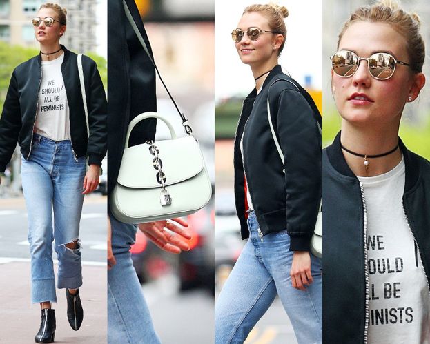 #TRENDY: Karlie Kloss w feministycznym t-shircie