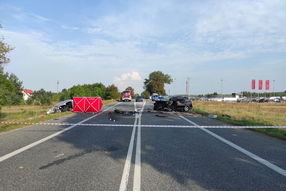 Śmiertelny wypadek na DK2. Nie żyje 34-letnia matka