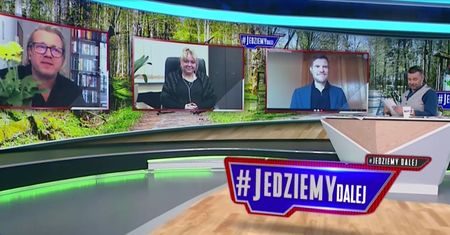 Gratulacje dla Kurskiego na antenie TVP Info. Były nawet kwiaty
