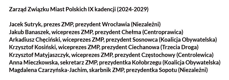Zarząd Związku Miast Polskich