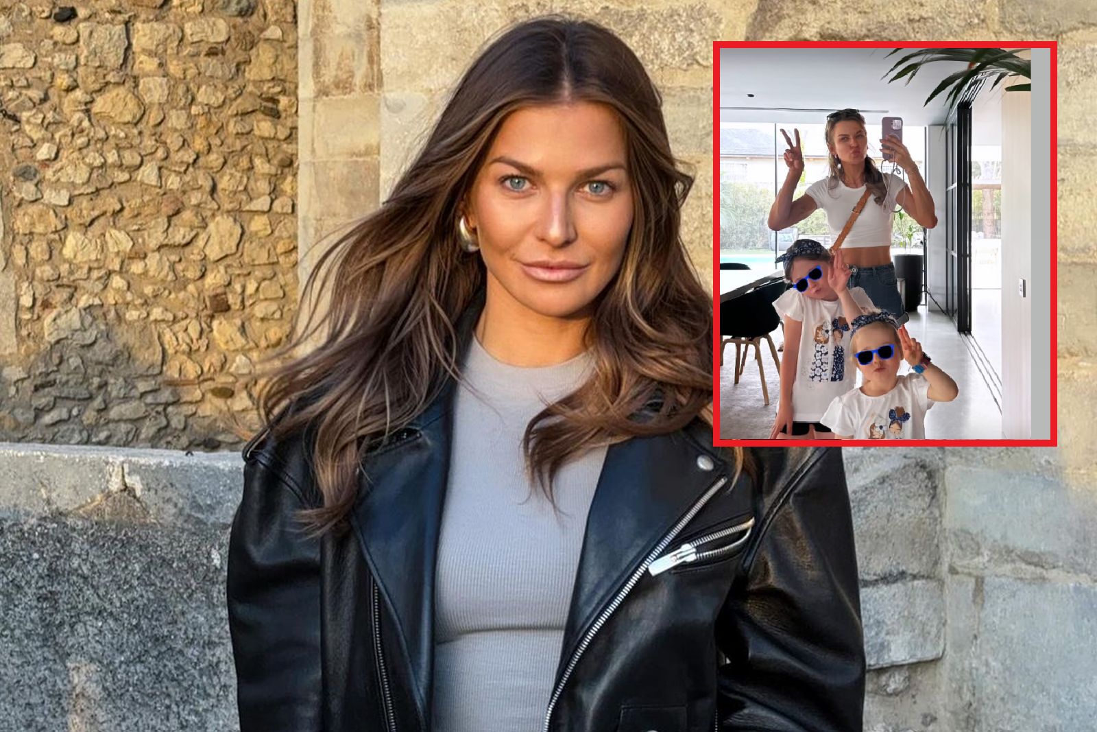 Na zdjęciu: Anna Lewandowska z córkami