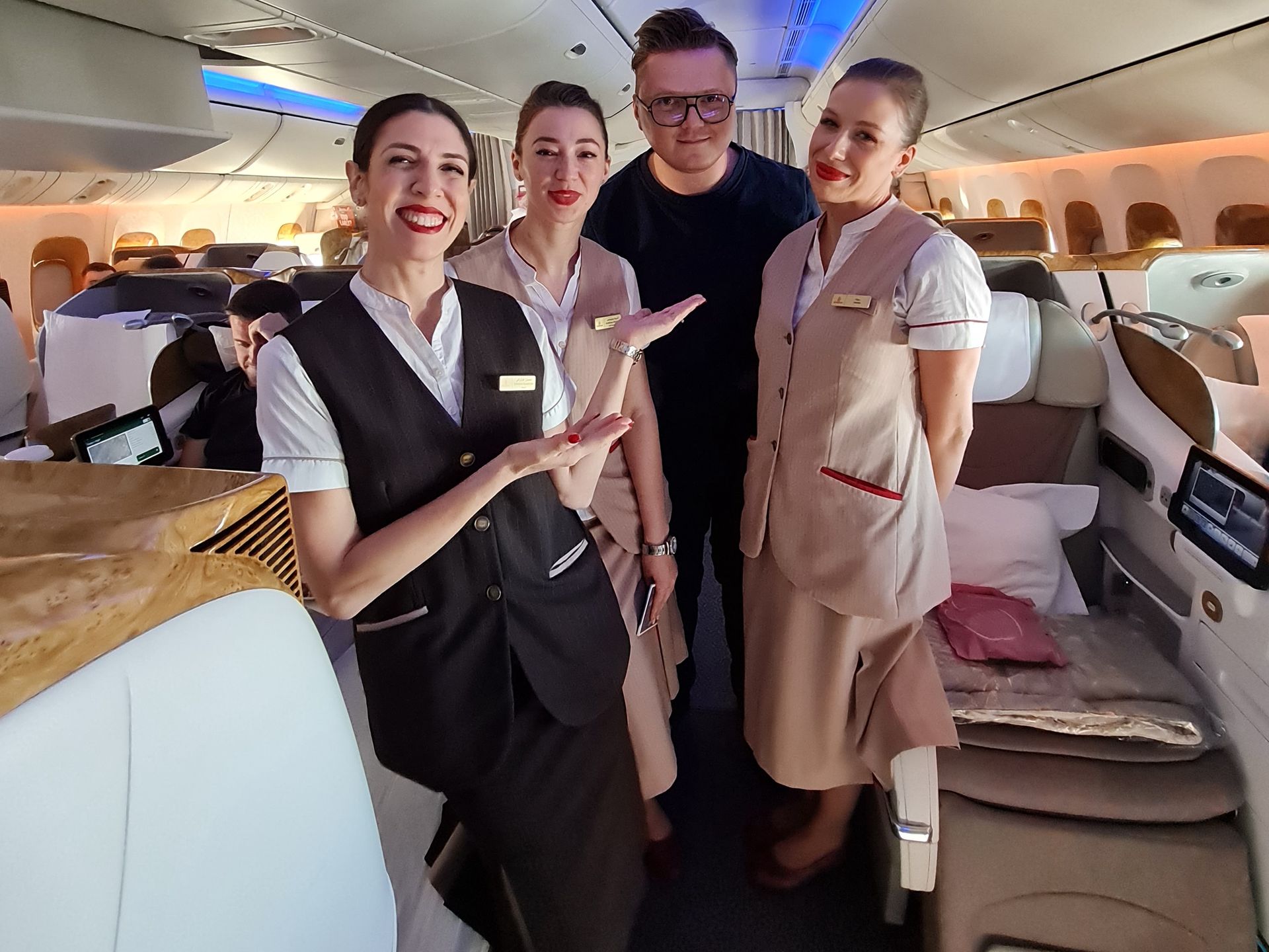 Załoga Emirates jest bardzo gościnna