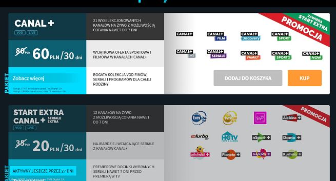 Player obniża cenę za ofertę z Canal+ i wprowadza nowy pakiet