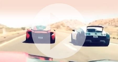 Bugatti Veyron vs. McLaren P1 - uliczny wyścig