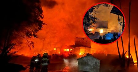 Gigantyczny pożar zakładów. Doszło do eksplozji, akcja trwa