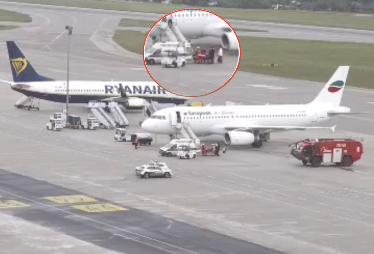 Przymusowe lądowanie samolotu w Gdańsku. Pasażerka potrzebowała pomocy medycznej