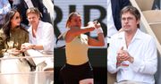 Brad Pitt i jego młodsza o prawie 30 lat ukochana oglądają mecz Mai Chwalińskiej podczas Roland Garros (ZDJĘCIA)