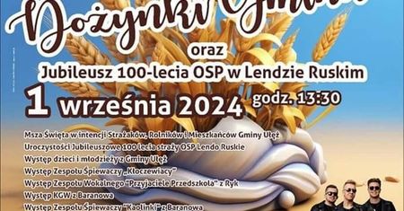 Dożynki w Lendzie Ruskim 2024. Gwiazdą imprezy zespół News. Zobacz godzinowy program
