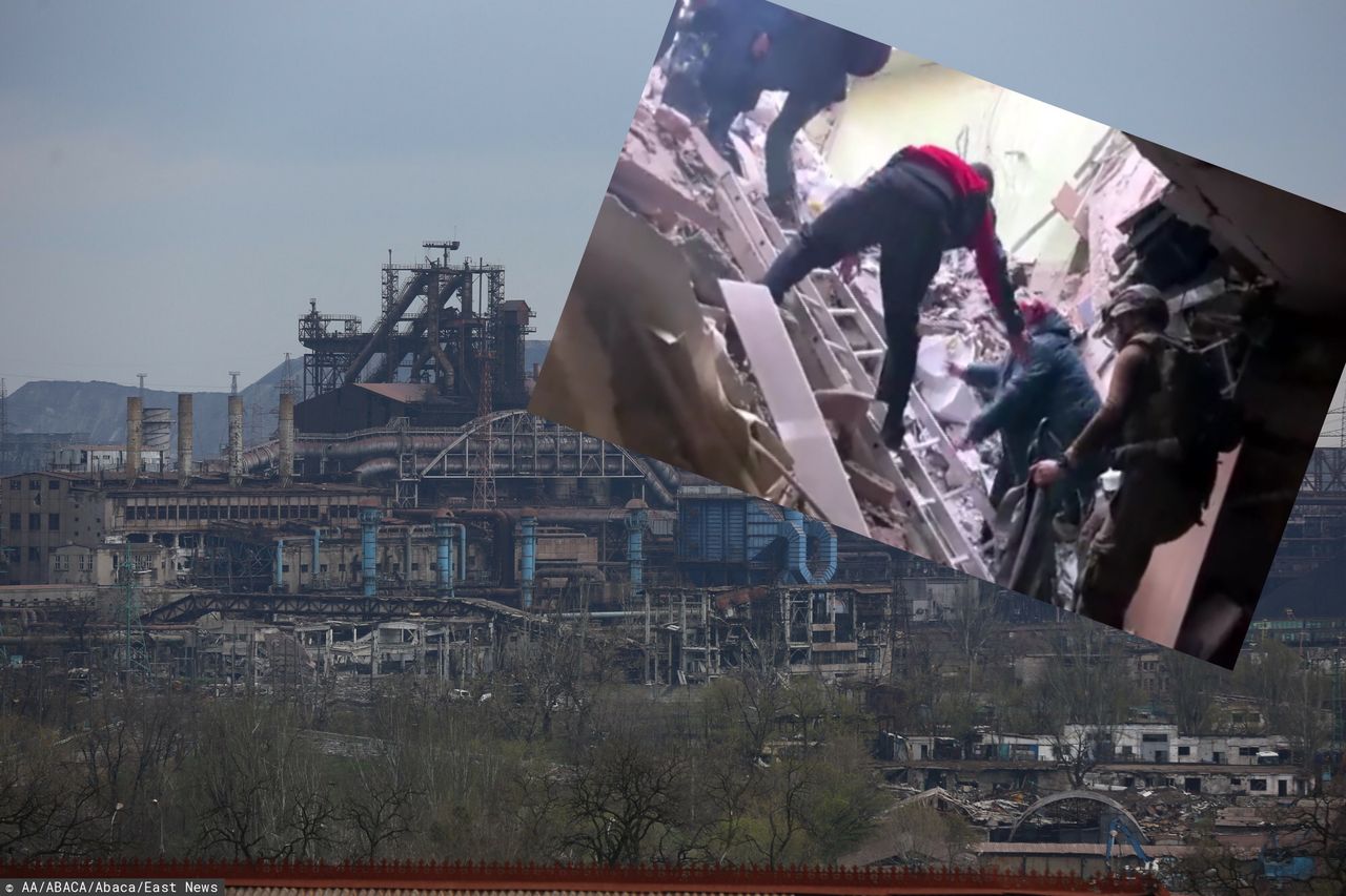 W niedzielę z zakładu Azowstal ewakuowano ponad 100 osób 