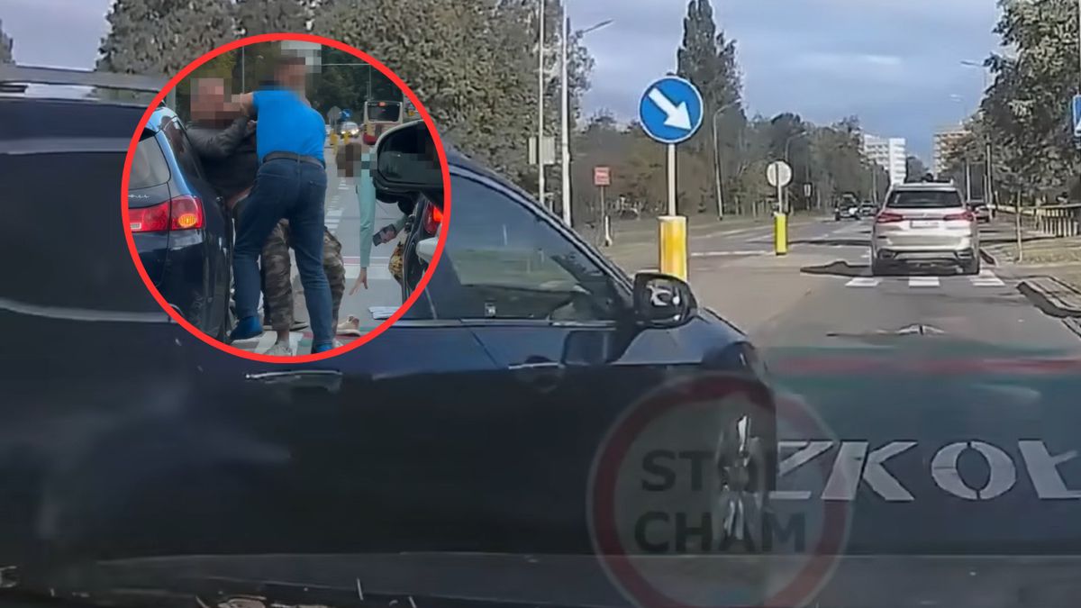 Kierowca auta pobił się z ojcem drugiego kierowcy  