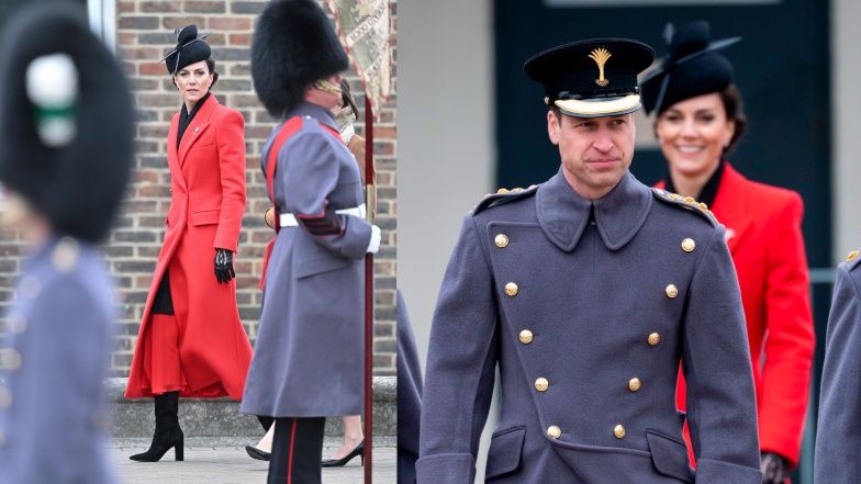 Kate Middleton i książę William na paradzie z okazji dnia świętego Dawida