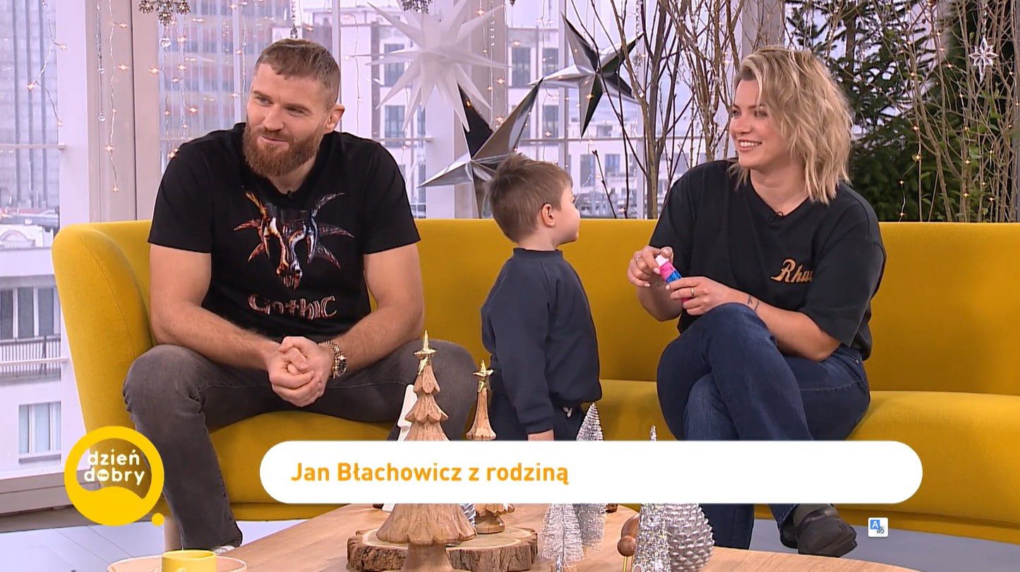 Jan Błachowicz z rodziną w programie "Dzień Dobry TVN"