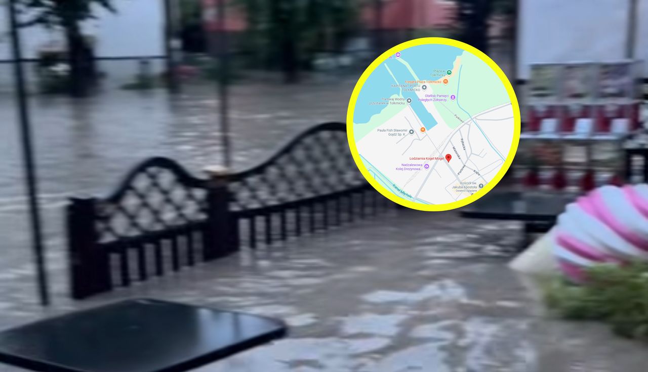 "Tak źle nie było". Żywioł uderzył nagle. Relacja z Tolkmicka