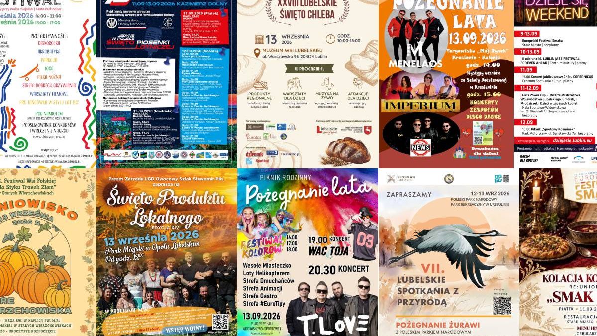 Weekendowe wydarzenia w województwie lubelskim 12-13 września 2026 r.