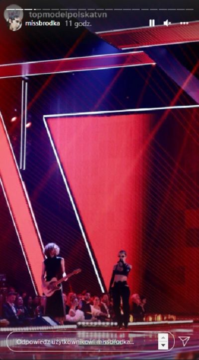 Monika Brodka na finale "Top Model"