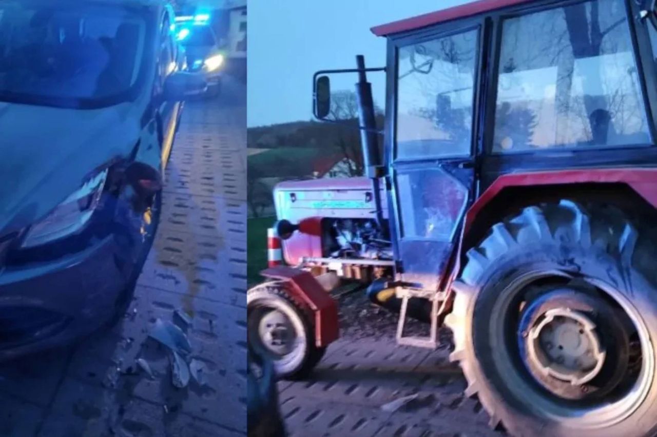 Pomorskie: Ursusem wjechał w Forda. Rolnik stracił ciągnik