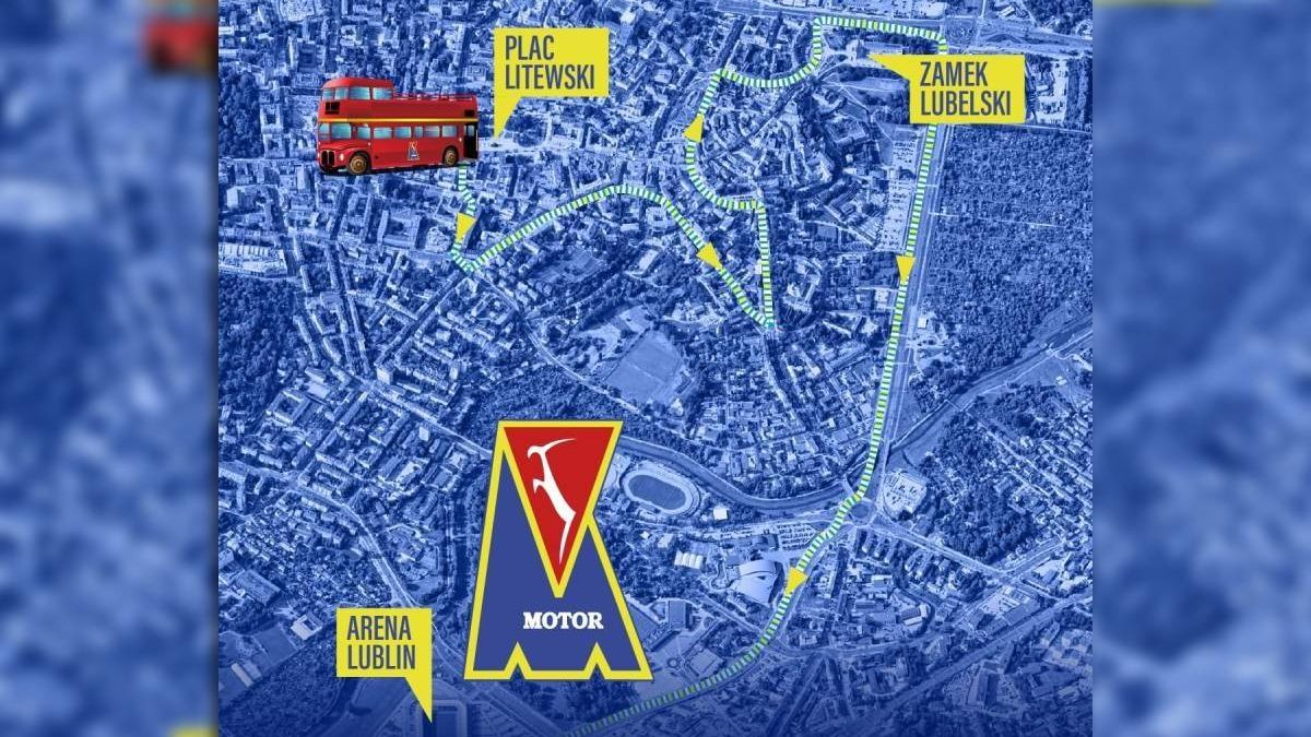 mapa przejazdu zawodników motoru lublin